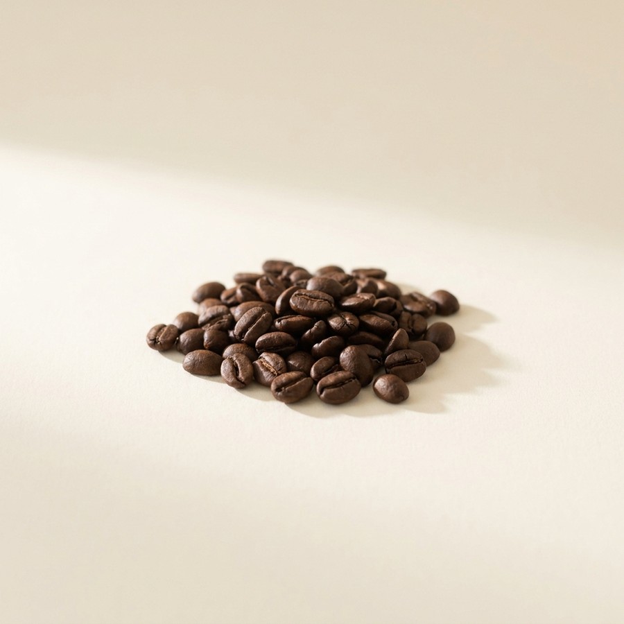 Kaffeebohnen als Symbol für Koffein